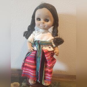 Vintage Madame Magnon 13"Charming Doll with Colorful Outfit